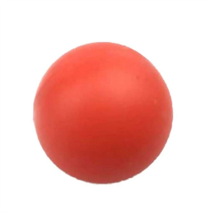 the red rubber ball